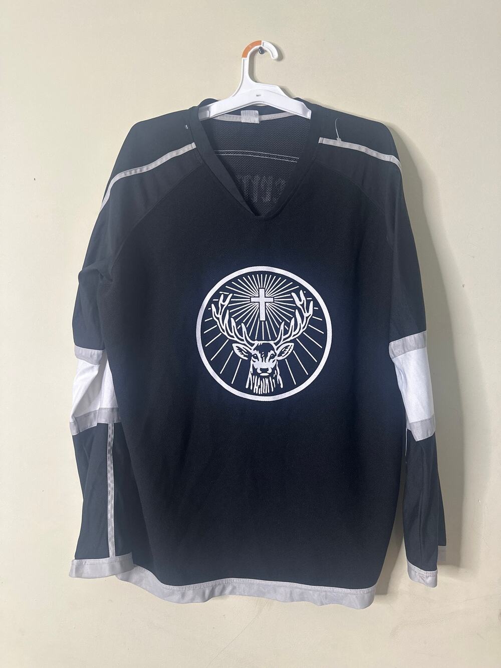 Jagermeister Black & White Distillery Advertising Jersey #56 2XL a